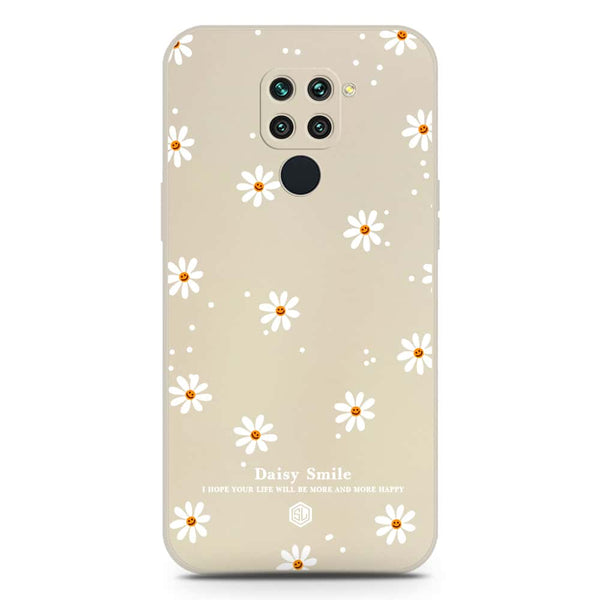Daisy Smile Design Soft Phone Case - Silica Gel Case - Offwhite - Xiaomi Redmi 10X 4G
