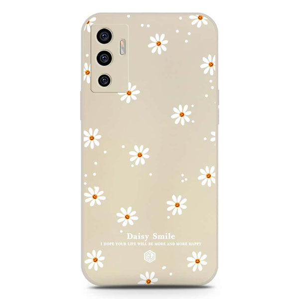 Daisy Smile Design Soft Phone Case - Silica Gel Case - Offwhite - Vivo S10e
