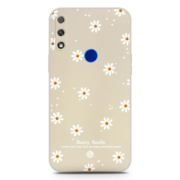 Daisy Smile Design Soft Phone Case - Silica Gel Case - Offwhite - Honor 9X