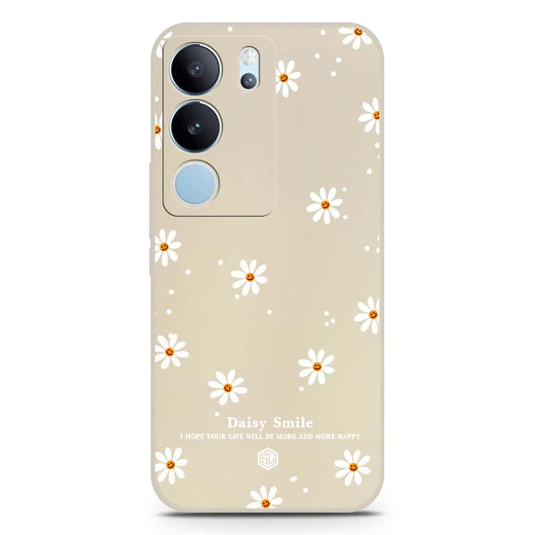 Daisy Smile Design Soft Phone Case - Silica Gel Case - Offwhite - Vivo S17t