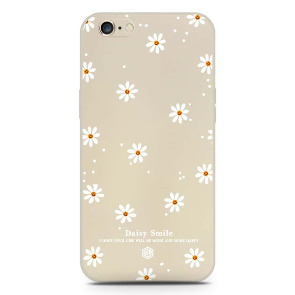 Daisy Smile Design Soft Phone Case - Silica Gel Case - Offwhite - iPhone 6S / 6