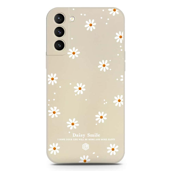 Daisy Smile Design Soft Phone Case - Silica Gel Case - Offwhite - Samsung Galaxy S21 Plus 5G