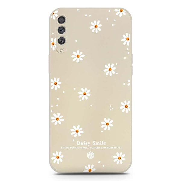 Daisy Smile Design Soft Phone Case - Silica Gel Case - Offwhite - Samsung Galaxy A50s