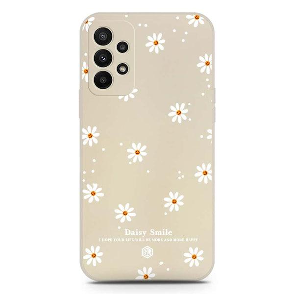 Daisy Smile Design Soft Phone Case - Silica Gel Case - Offwhite - Samsung Galaxy A23