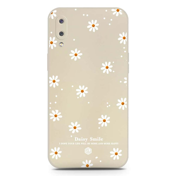 Daisy Smile Design Soft Phone Case - Silica Gel Case - Offwhite - Samsung Galaxy A02