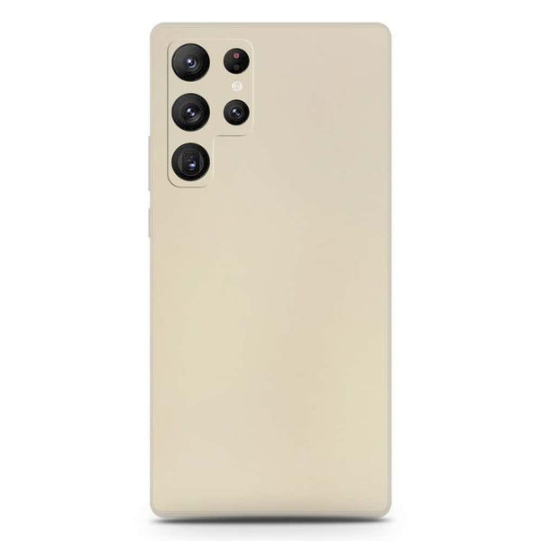 Skinlee Silica Gel Case - Offwhite - Samsung Galaxy S22 Ultra 5G