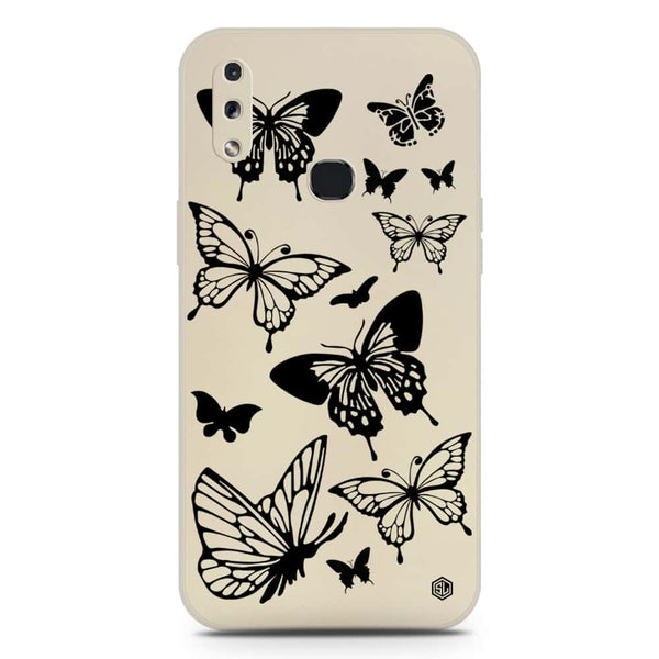 Cute Butterfly Design Soft Phone Case - Silica Gel Case - Offwhite - Samsung Galaxy A10s