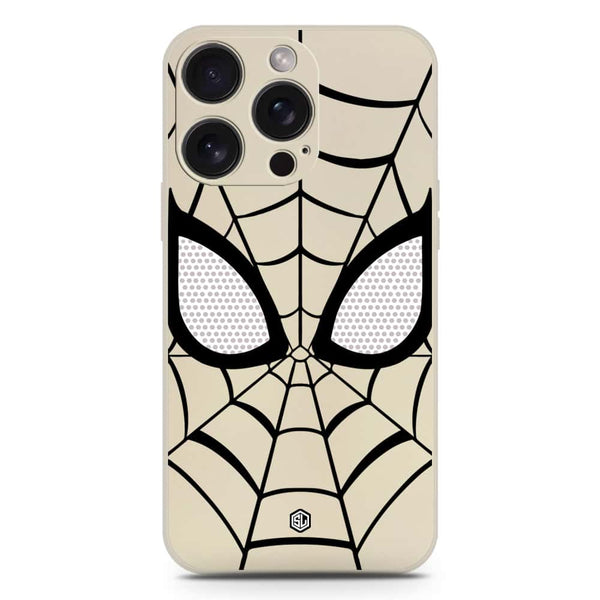 Cool Spider Design Soft Phone Case - Silica Gel Case - Offwhite - iPhone 16 Pro Max