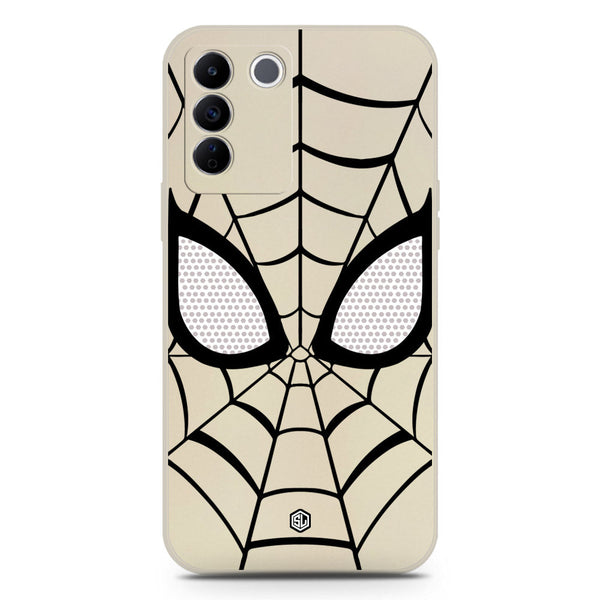 Cool Spider Design Soft Phone Case - Silica Gel Case - Offwhite - Vivo V27e