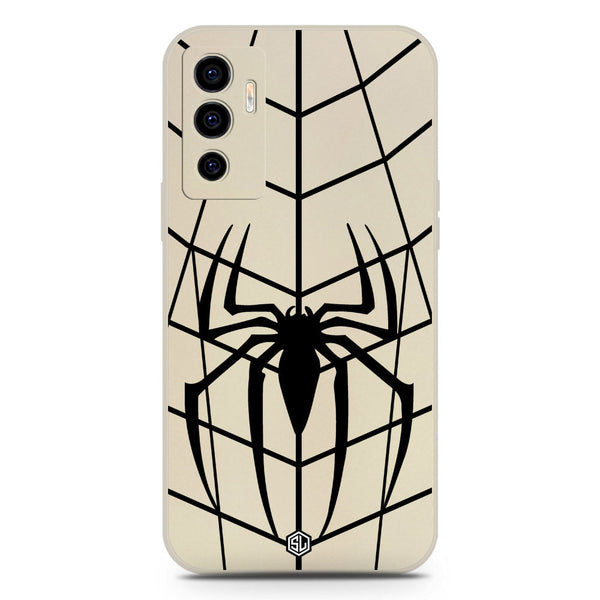 X-Spider Design Soft Phone Case - Silica Gel Case - Offwhite - Vivo V23e