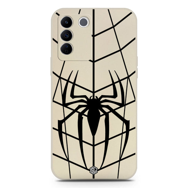X-Spider Design Soft Phone Case - Silica Gel Case - Offwhite - Vivo V27e