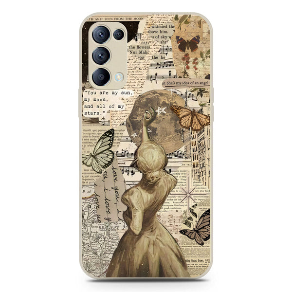 Chapters of You Series Soft Phone Case - Silica Gel Case - Offwhite - Oppo Reno 5 4G