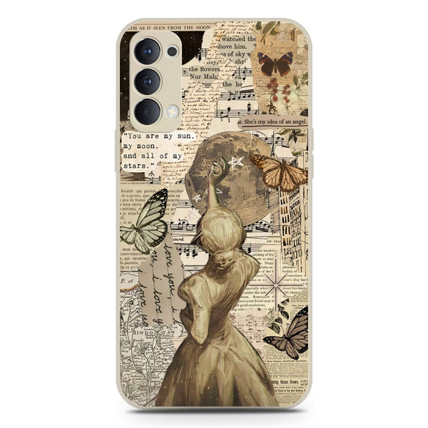 Chapters of You Series Soft Phone Case - Silica Gel Case - Offwhite - Oppo Reno 4 Pro 5G