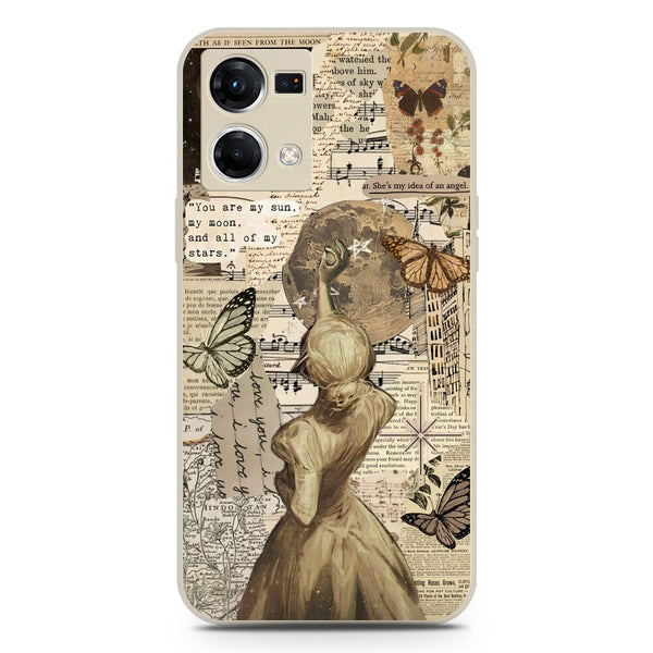 Chapters of You Series Soft Phone Case - Silica Gel Case - Offwhite - Oppo F21 Pro 4G