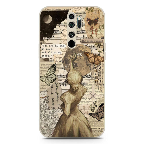 Chapters of You Series Soft Phone Case - Silica Gel Case - Offwhite - Xiaomi Redmi Note 8 Pro