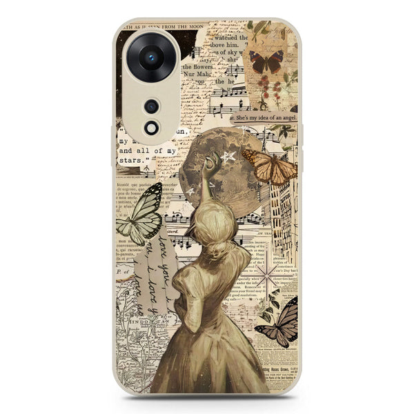 Chapters of You Series Soft Phone Case - Silica Gel Case - Offwhite - Oppo A78 4G