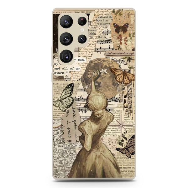 Chapters of You Series Soft Phone Case - Silica Gel Case - Offwhite - Samsung Galaxy S22 Ultra 5G