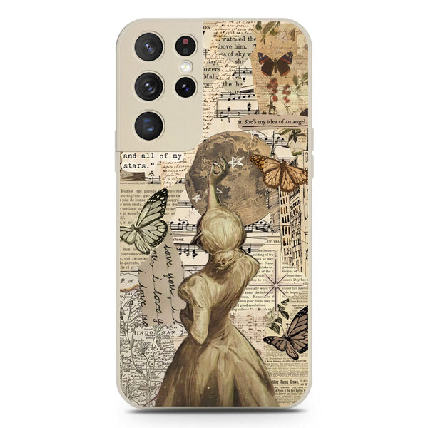 Chapters of You Series Soft Phone Case - Silica Gel Case - Offwhite - Samsung Galaxy S21 Ultra 5G