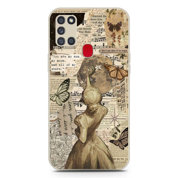 Chapters of You Series Soft Phone Case - Silica Gel Case - Offwhite - Samsung Galaxy A21s