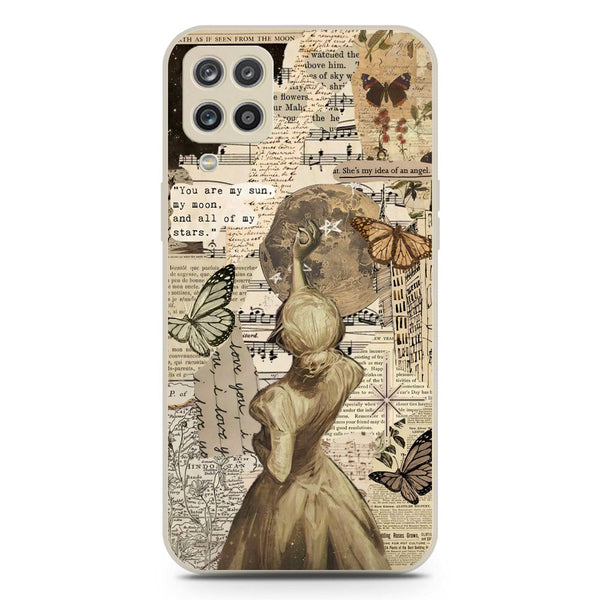 Chapters of You Series Soft Phone Case - Silica Gel Case - Offwhite - Samsung Galaxy A12