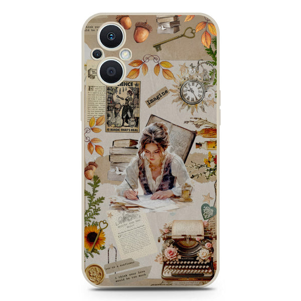 Chapters of You Series Soft Phone Case - Silica Gel Case - Offwhite - Oppo F21 Pro 5G