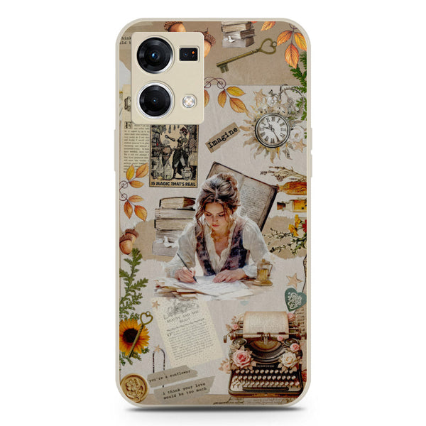 Chapters of You Series Soft Phone Case - Silica Gel Case - Offwhite - Oppo F21 Pro 4G