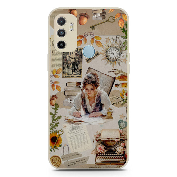 Chapters of You Series Soft Phone Case - Silica Gel Case - Offwhite - Oppo A53