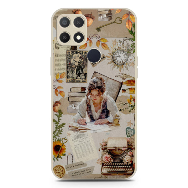 Chapters of You Series Soft Phone Case - Silica Gel Case - Offwhite - Oppo A15s