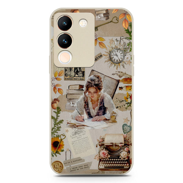 Chapters of You Series Soft Phone Case - Silica Gel Case - Offwhite - Offwhite - Vivo V29e