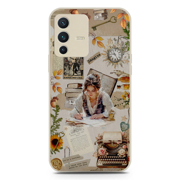 Chapters of You Series Soft Phone Case - Silica Gel Case - Offwhite - Vivo V23 5G