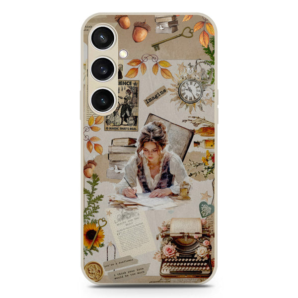 Chapters of You Series Soft Phone Case - Silica Gel Case - Offwhite - Samsung Galaxy S23 FE