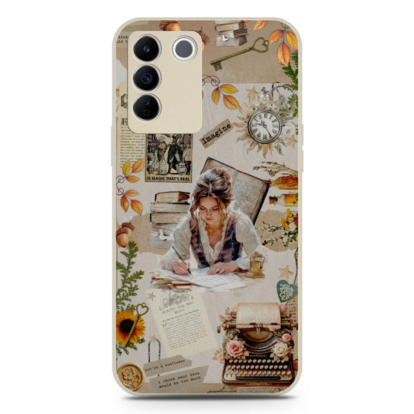 Chapters of You Series Soft Phone Case - Silica Gel Case - Offwhite - Vivo V27e