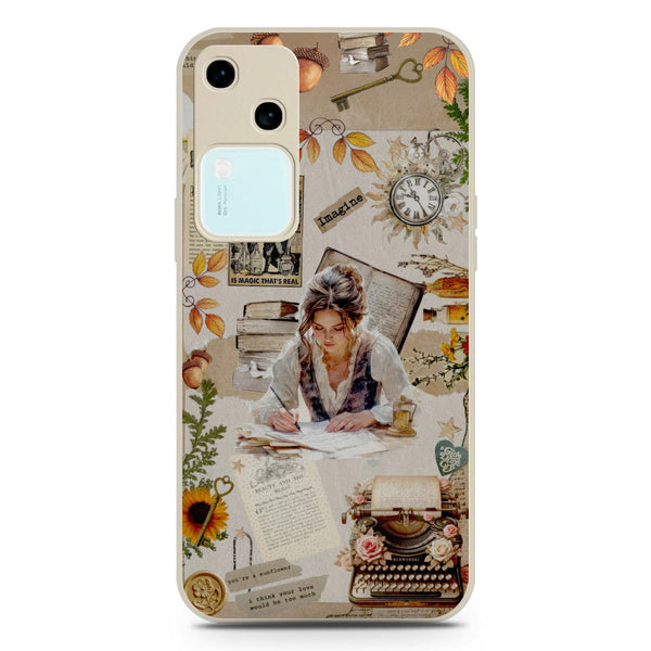 Chapters of You Series Soft Phone Case - Silica Gel Case - Offwhite - Vivo V30