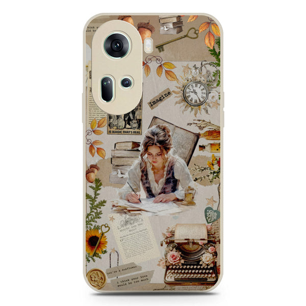 Chapters of You Series Soft Phone Case - Silica Gel Case - Offwhite - Oppo Reno 11 5G
