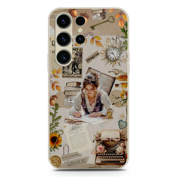 Chapters of You Series Soft Phone Case - Silica Gel Case - Offwhite - Samsung Galaxy S23 Ultra 5G