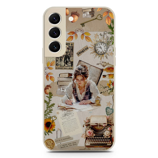 Chapters of You Series Soft Phone Case - Silica Gel Case - Offwhite - Samsung Galaxy S22 5G