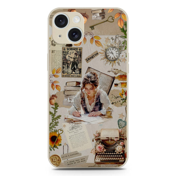 Chapters of You Series Soft Phone Case - Silica Gel Case - Offwhite - iPhone 15 Plus