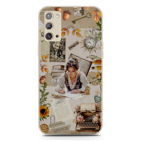 Chapters of You Series Soft Phone Case - Silica Gel Case - Offwhite - Samsung Galaxy Note 20