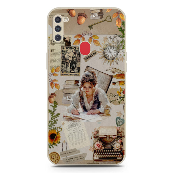 Chapters of You Series Soft Phone Case - Silica Gel Case - Offwhite - Samsung Galaxy M11