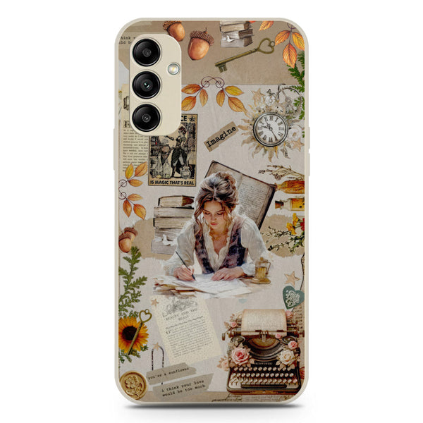 Chapters of You Series Soft Phone Case - Silica Gel Case - Offwhite - Samsung Galaxy A34 5G