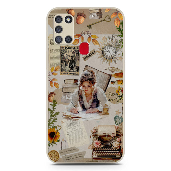 Chapters of You Series Soft Phone Case - Silica Gel Case - Offwhite - Samsung Galaxy A21s