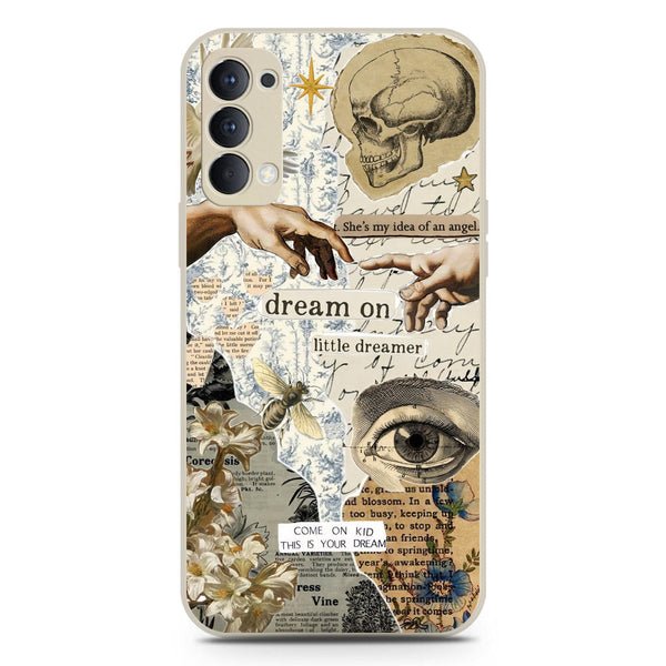 Chapters of You Series Soft Phone Case - Silica Gel Case - Offwhite - Oppo Reno 4 5G