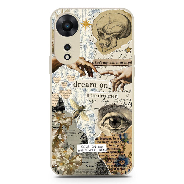 Chapters of You Series Soft Phone Case - Silica Gel Case - Offwhite - Oppo A78 4G