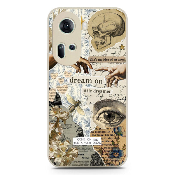 Chapters of You Series Soft Phone Case - Silica Gel Case - Offwhite - Oppo Reno 11 5G