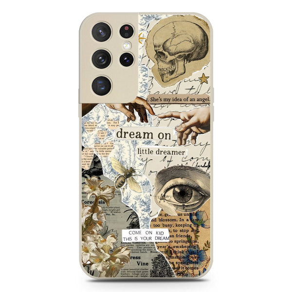 Chapters of You Series Soft Phone Case - Silica Gel Case - Offwhite - Samsung Galaxy S21 Ultra 5G