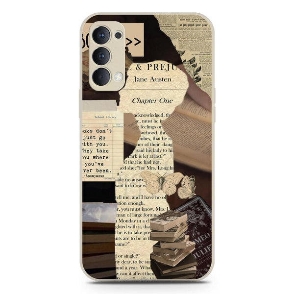 Chapters of You Series Soft Phone Case - Silica Gel Case - Offwhite - Oppo Reno 4 5G