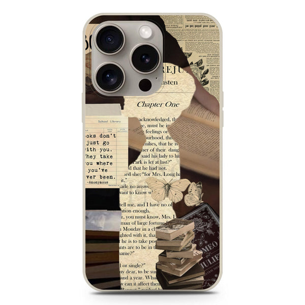Chapters of You Series Soft Phone Case - Silica Gel Case - Offwhite - iPhone 15 Pro Max