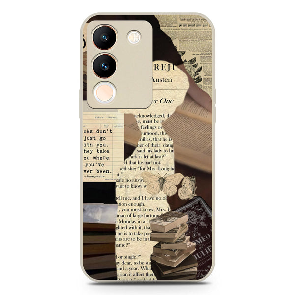 Chapters of You Series Soft Phone Case - Silica Gel Case - Offwhite - Offwhite - Vivo V29e