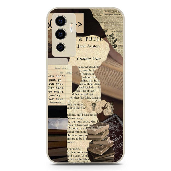 Chapters of You Series Soft Phone Case - Silica Gel Case - Offwhite - Vivo V23e 5G