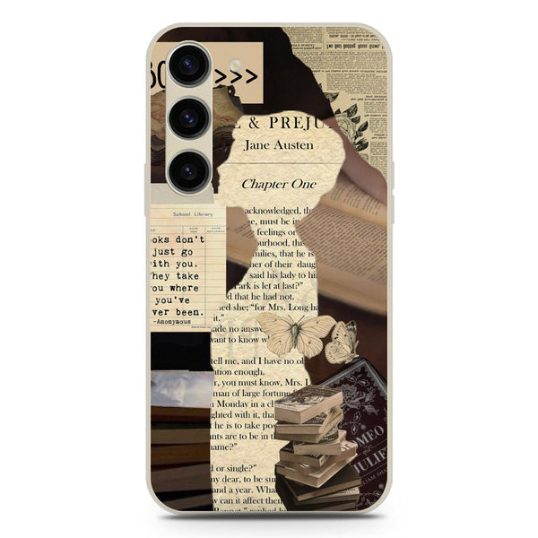 Chapters of You Series Soft Phone Case - Silica Gel Case - Offwhite - Samsung Galaxy S23 5G